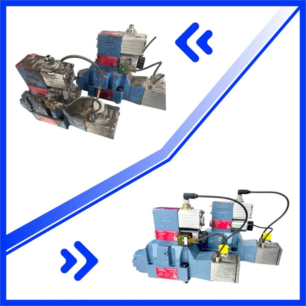 Servis a oprava proporcionálnych ventilov Bosch Rexroth a Parker Hannifin pre vstrekovacie lisy Engel.